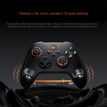 Gale igraći kontroler – Bluetooth, USB-C, ABS, 300 g, kompatibilan s PC-om, Apple uređajima, SWITCH-om i Android uređajima