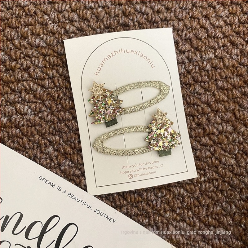 Klip za kosu od tkanine, BB-klip, originalni dizajn, dodatak za glavu, zimska 2024