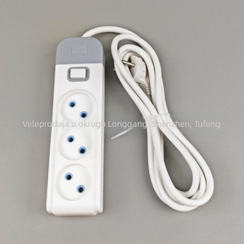 Tuo feng europskog stila produžni kabel sa prekidačem i USB priključkom, 10A, 1500W