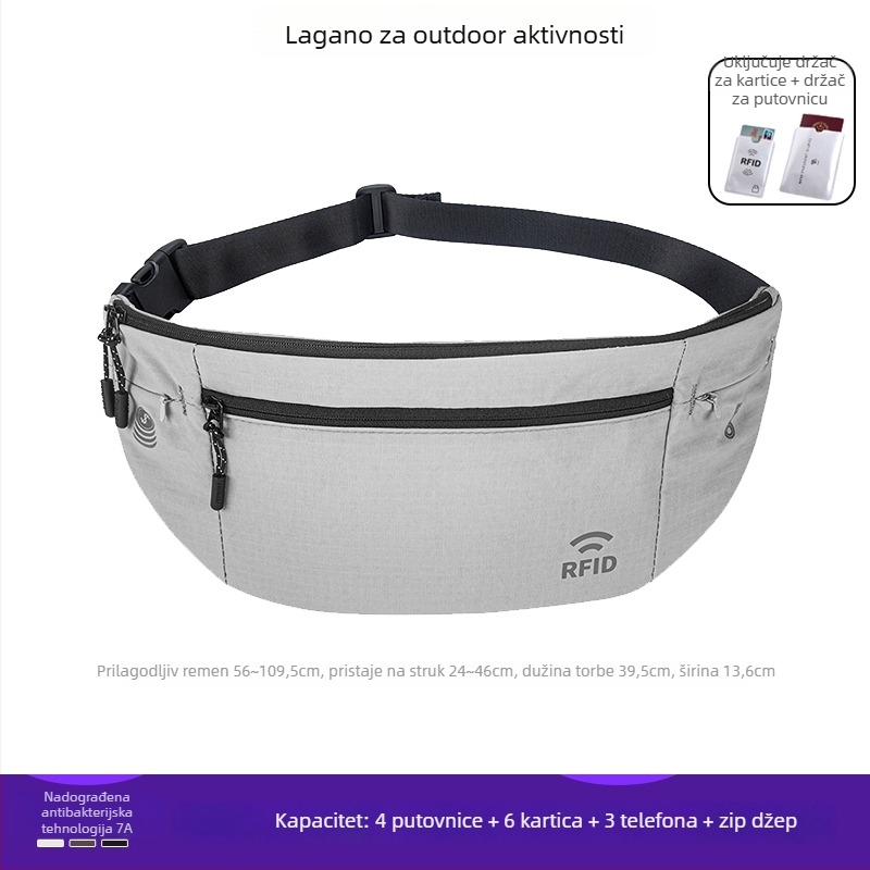 Unisex sportska torbica za pojas, materijal: svilen cvijet, uzorak 69850, za zimske sportove na ledu i snijegu