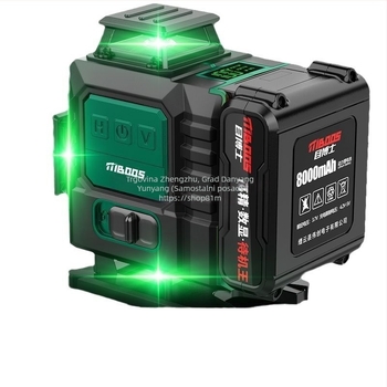 Laser nivo s 12 linija, samonivelirajući, za vanjsku upotrebu, zidni montažni, infracrveni laser