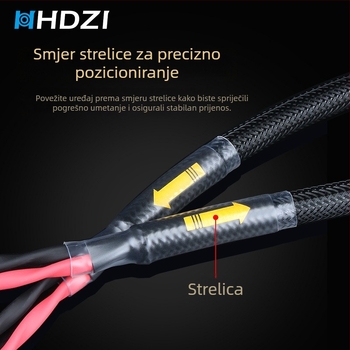 HiFi kabel za zvučnike – pozlaćen, jezgra od bakra bez kisika, čisti bakar, za spoj između pojačala i zvučnika, CCC certifikat