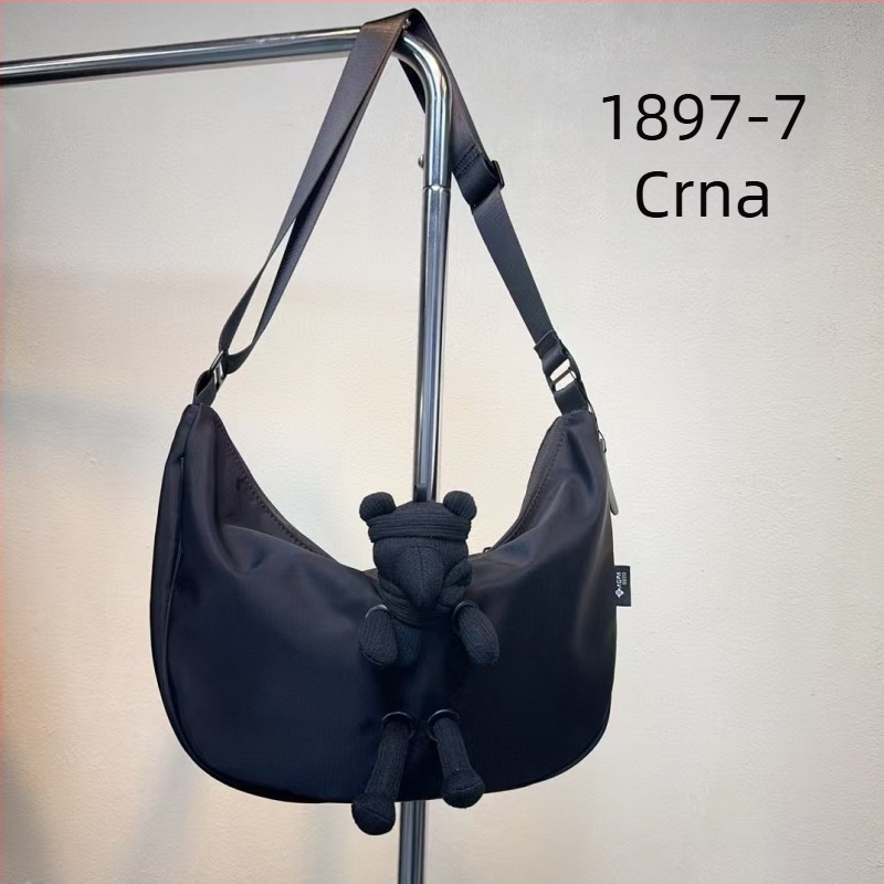 Kanvas crossbody torbica s leopardim uzorkom, zatvaračem i unutarnjim džepovima