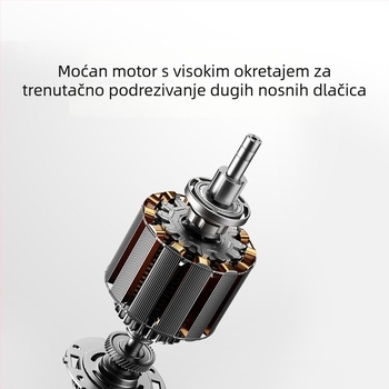 Trimer za nos za muškarce – nehrđajući čelik, odvojiva i periva glava, ugrađena punjiva baterija, izuzetno dug radni vijek baterije, prenosno za kućnu uporabu