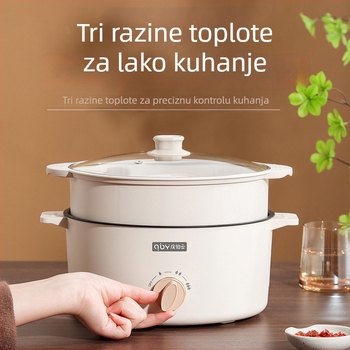 Fu xiaoguo Model F Sve-u-jednom lonac za parenje, prženje i roštilj s nelepivim unutarnjim dnom