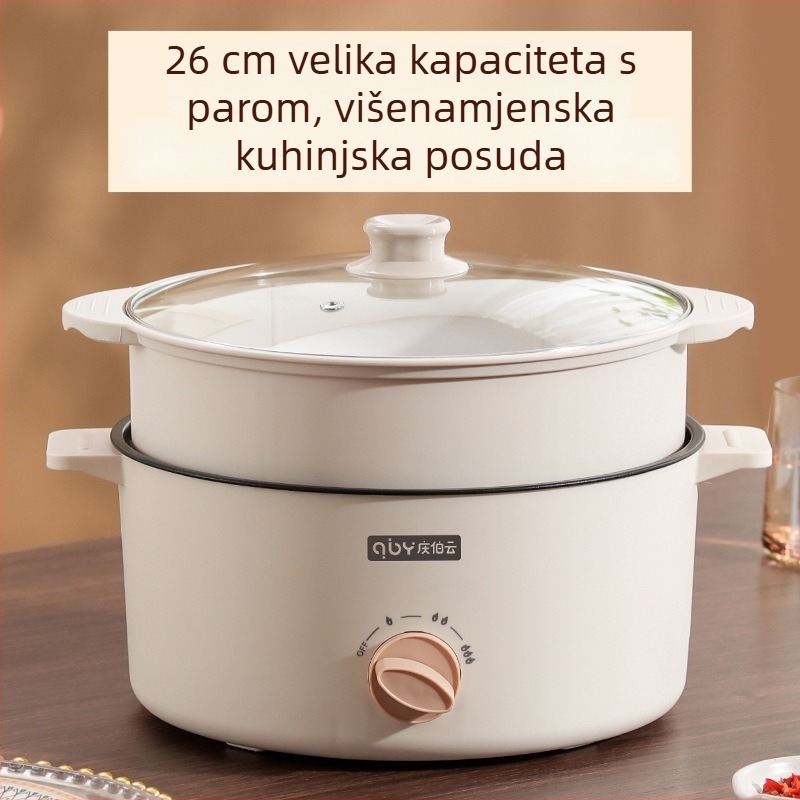 Fu xiaoguo Model F Sve-u-jednom lonac za parenje, prženje i roštilj s nelepivim unutarnjim dnom