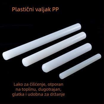 Daxi POM Plastično-Čelični Nelepivi Valjak za Tijesto, Set: Valjak, Muddler, Presa za Sok i Drveni Led, Moderan Minimalistički Dizajn