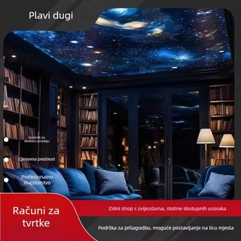 Svjetlo za plafon s vlaknastim optikom i zvjezdanim uzorom, plastično kućište, 220V, 1-20W, prilagodljivo, model Star fiber optic lights