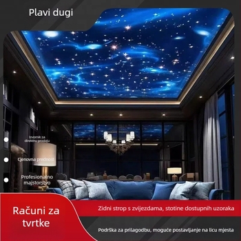 Svjetlo za plafon s vlaknastim optikom i zvjezdanim uzorom, plastično kućište, 220V, 1-20W, prilagodljivo, model Star fiber optic lights
