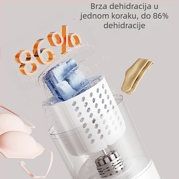 Mini perilica rublja s integriranim pranjem i sušenjem, bežični prijenosni uređaj za donje rublje i čarape (Ry-002, 5V, 15W, USB punjenje, <2 sata)