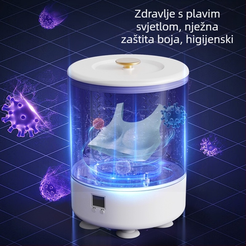 Mini perilica rublja s integriranim pranjem i sušenjem, bežični prijenosni uređaj za donje rublje i čarape (Ry-002, 5V, 15W, USB punjenje, <2 sata)