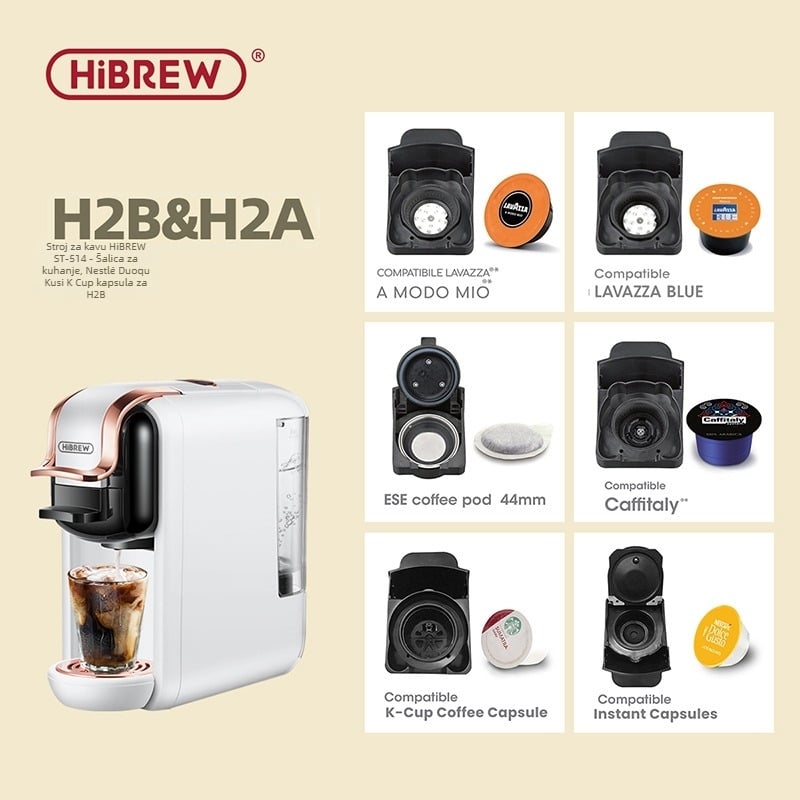 HiBREW ST-514 aparat za kavu — moderan minimalistički dizajn, jednostavan dizajn, izlazi 2018