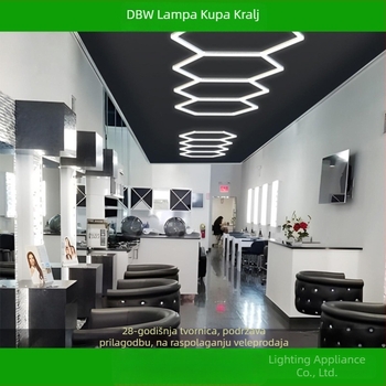 LED dekorativna svjetiljka, bez sjene, energetski učinkovit luster, serija Honeycomb HX-BCD-04 – 168W, 220V, 1600 lm, PF 0,8