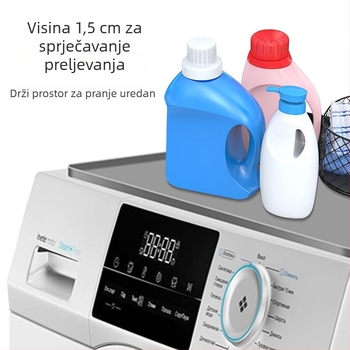 Silikonska gornja podloga za perilicu rublja s prostorom za pohranu — zaštita od prašine i vode, višefunkcionalna zaštitna podloga