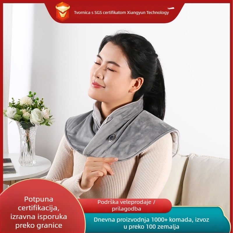 Električni grijani šal za vrat i ramena s podrškom za leđa – 5V, 2A, raspon 45–55°C, grijaća temperatura 55°C, težina 400 g