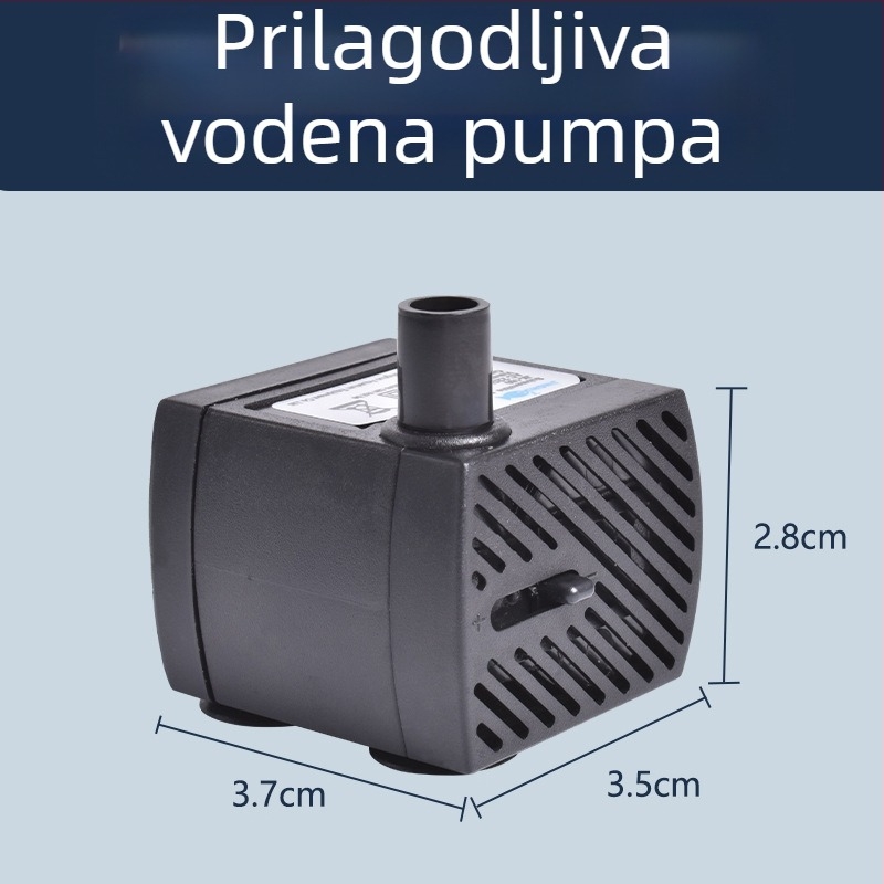 Zidni filtr za akvarij, trostruko filtriranje u jednom, oksigenacija i podrška korisnim bakterijama, tih rad, težina 1 kg