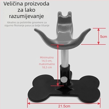 Prilagodljiv silikonasti stojeći pomoćnik za pse sa srcem oblikovanom malom klupom za njegu
