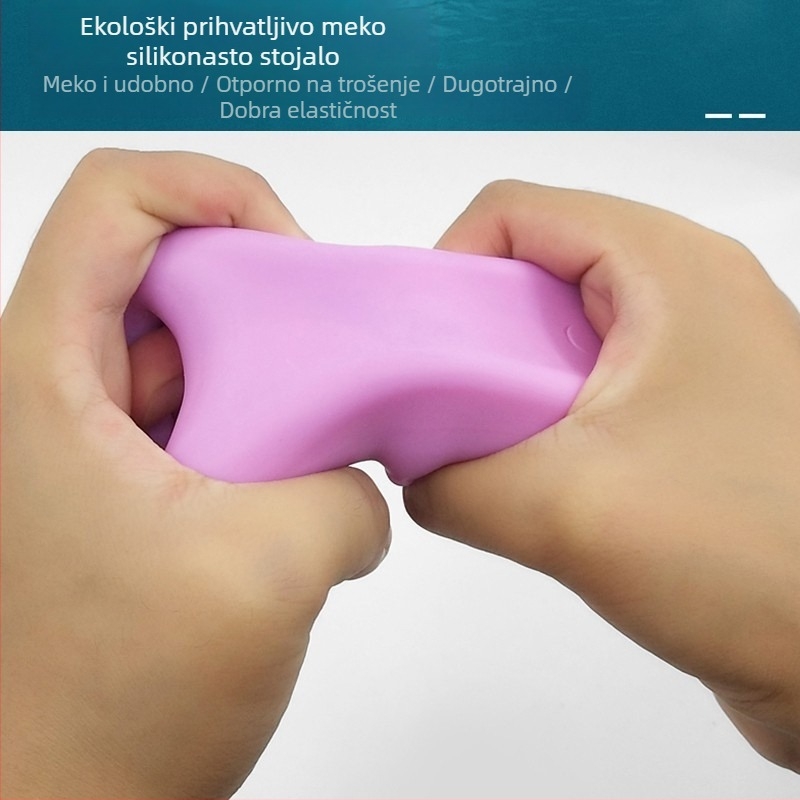 Prilagodljiv silikonasti stojeći pomoćnik za pse sa srcem oblikovanom malom klupom za njegu