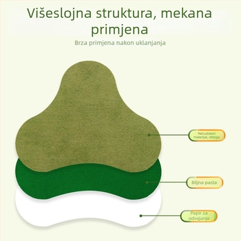 Flaster za moksibustiju za vrat i ramena, podrška cervikalnoj kralježnici, netkano platno, mogućnost tiska logotipa, prilagodljivo