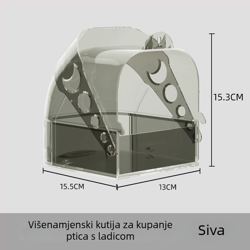 Xingxingwen Kupaonica za papagaje — Pribor za kupanje ptica, Opskrba za papagaje, Pribor za kavez