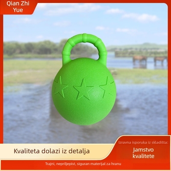 Lopta za konje, otporna na ugriz, PP materijal, trening-lopta, prilagodljiva