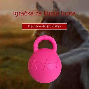 Lopta za konje, otporna na ugriz, PP materijal, trening-lopta, prilagodljiva