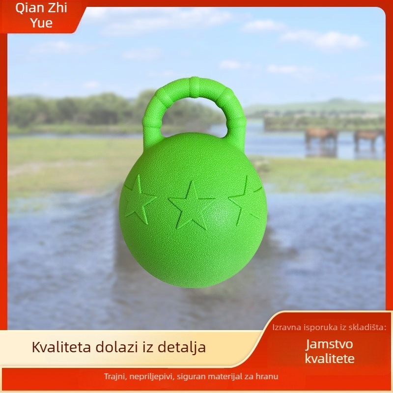 Lopta za konje, otporna na ugriz, PP materijal, trening-lopta, prilagodljiva