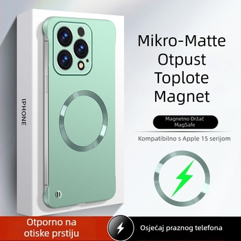 Kućište za iPhone — dizajn bez rubova, magnetsko, PC materijal, premaz sprejem; kompatibilno s iPhone 12 Pro/12 Pro Max/13 Pro/13 Pro Max/14 Pro/14 Pro Max/ iPhone 13