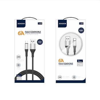 3-u-1 Pleteni kabel za podatke s brzim punjenjem (Lightning, Micro USB, Type-C), maksimalna struja 5A