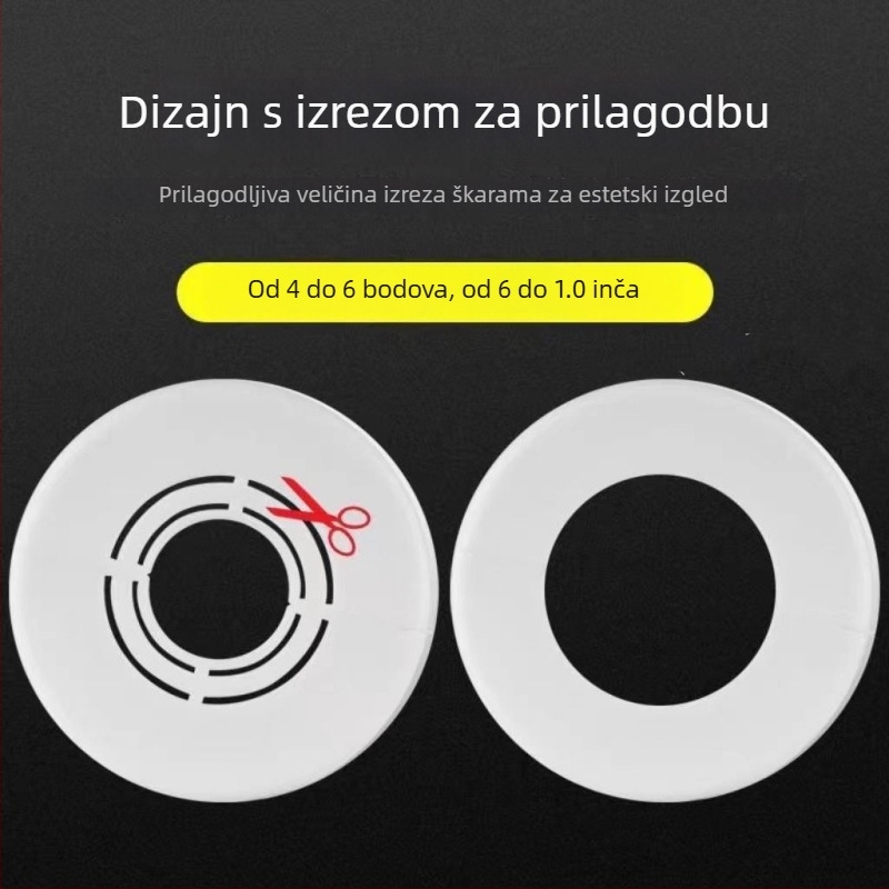 Dekorativni poklop za kutni ventil i tuš – ABS, moderni minimalistički stil, licencirani privatni brend moguć, jamstvo kvalitete