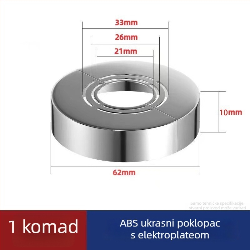 Dekorativni poklop za kutni ventil i tuš – ABS, moderni minimalistički stil, licencirani privatni brend moguć, jamstvo kvalitete