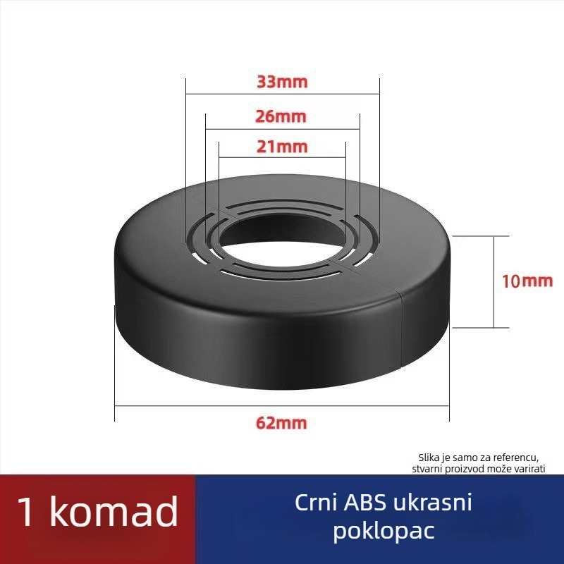 Dekorativni poklop za kutni ventil i tuš – ABS, moderni minimalistički stil, licencirani privatni brend moguć, jamstvo kvalitete