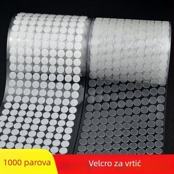Ručno ultra-tanki kružni Velcro s ljepilom na pozadini za dječje tihe knjige, prozirno i snažno