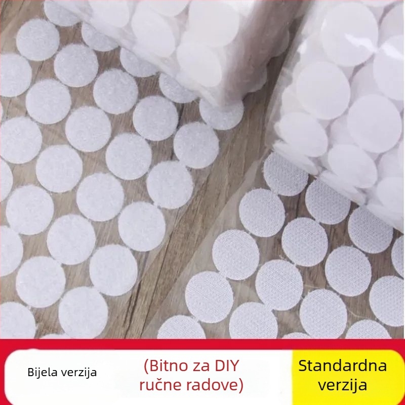 Ručno ultra-tanki kružni Velcro s ljepilom na pozadini za dječje tihe knjige, prozirno i snažno