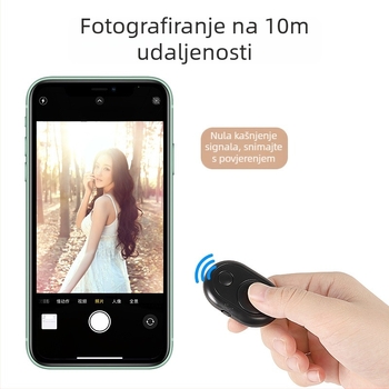 Bluetooth daljinski upravljač za Android i iOS, univerzalan za snimanje selfija i videa, model 6-key tremolo, Vernon, ABS materijal, težina 15 g