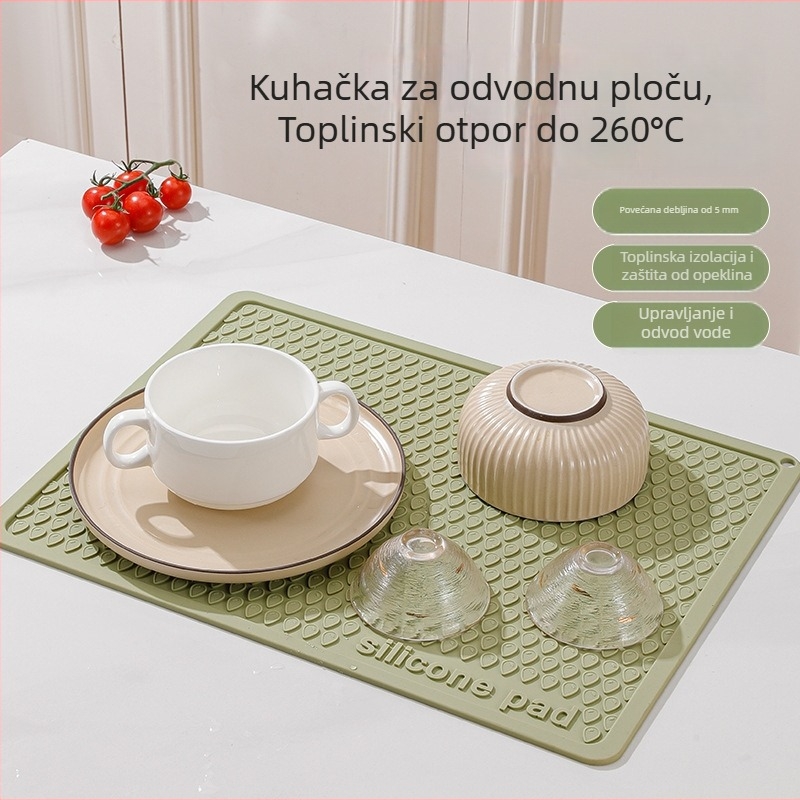 Silikonska kuhinjska četvrtasta podmetač, otporna na visoke temperature, neklizajuća, otporna na kidanje