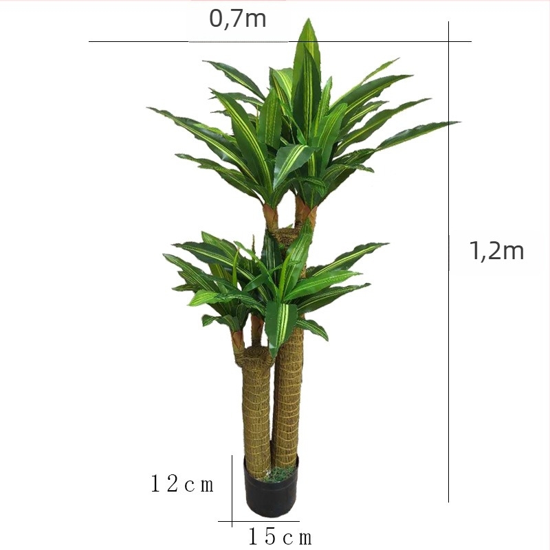 Unutarnja bonsai dekorativna biljka - plastični materijal, reljefna izrada, Brazil sorta (Brand: Couple crown; Namijenjeno: vjenčanjima, rekviziti za fotografije, kućna dekoracija)