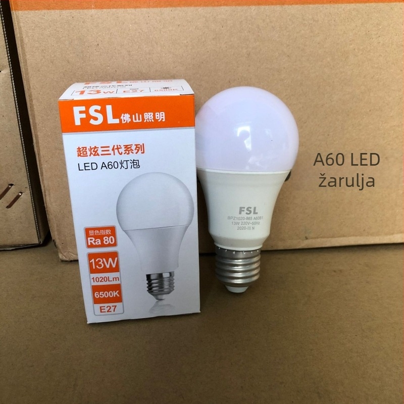 FSL LED žarulja, kompatibilna E27/B22, 13W, 1020 lm, CRI 85, vijek trajanja 15000 h