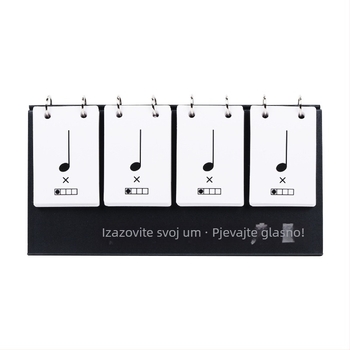 Set kartica ritma za glazbeno obrazovanje – kartice za vježbanje ritma i nota, stolni kalendar uključen, za uzrast 15–35 godina