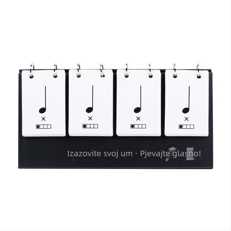 Set kartica ritma za glazbeno obrazovanje – kartice za vježbanje ritma i nota, stolni kalendar uključen, za uzrast 15–35 godina