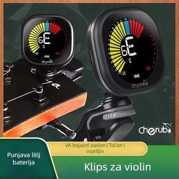 Tuner za gitaru, ukulele i violinu – WST-670, punjivi, automatski digitalni tuner