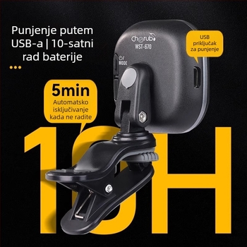 Tuner za gitaru, ukulele i violinu – WST-670, punjivi, automatski digitalni tuner