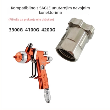 Sagola adapter za pištolj za prskanje s jednoraznom plastičnom posudom za bezpranje uporabu