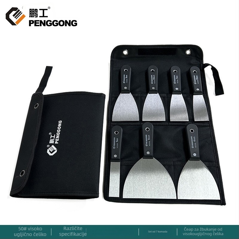 Penggong spatula za kit od visokougljičnog čelika, oštrica za struganje boje sa zidova, debela oštrica