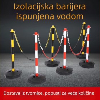 Pokretna vodom napunjena plastična upozoravajuća kolona s barijerom protiv sudara, PE elastična kolona, odvojiva