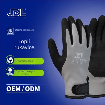 Rukavice s latexom i flisom za zimsku zaštitu od hladnoće; pogodna za prijevoz, vožnju biciklom na otvorenom i zimsko pecanje.