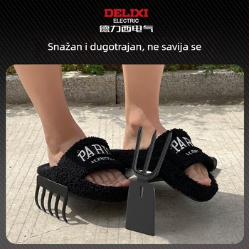 Delixi Electric set vrtnih lopata, karbonsko čelik, tri komada za vrt, cvjetnjak i plažu