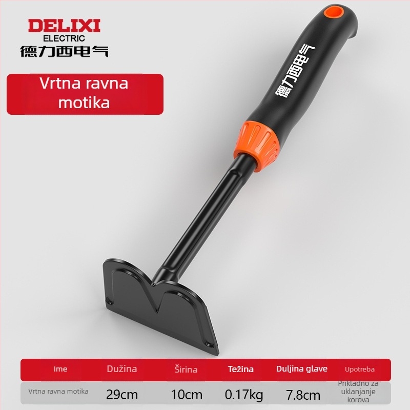 Delixi Electric set vrtnih lopata, karbonsko čelik, tri komada za vrt, cvjetnjak i plažu