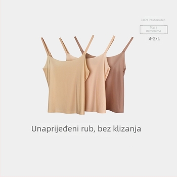 D33 Ice Silk Wrap Top za grudi, ultra-tanke košarice, 3/4 košarica, bez vidljivih linija, prozračan, lijep leđa