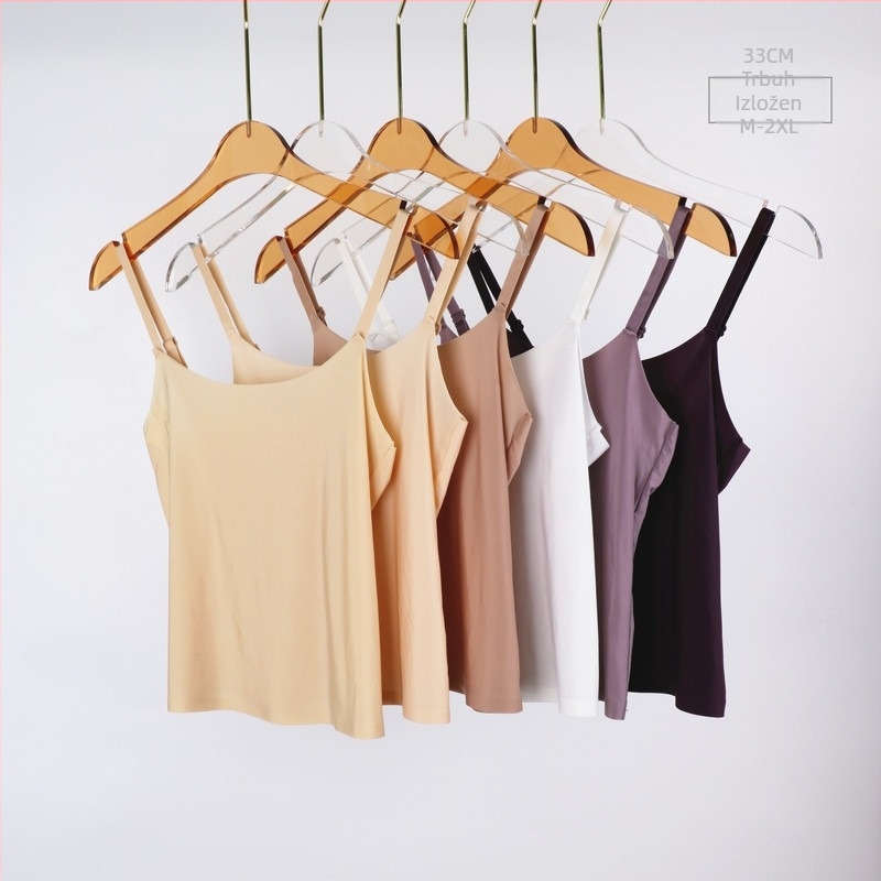 D33 Ice Silk Wrap Top za grudi, ultra-tanke košarice, 3/4 košarica, bez vidljivih linija, prozračan, lijep leđa